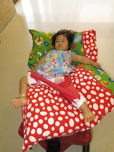 Dani loaded up in the wagon, just about to leave.