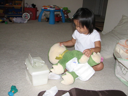 Froggy Diaper Change