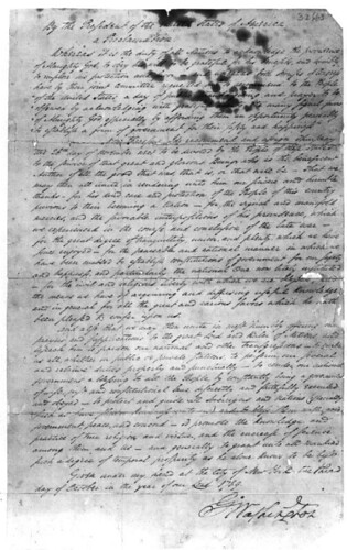 George Washington Proclamation
