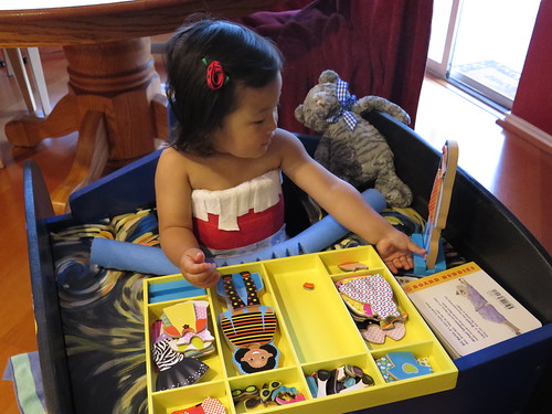 Dani with magnetic dolls