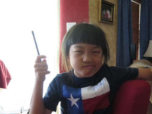 Nadia "working hard"