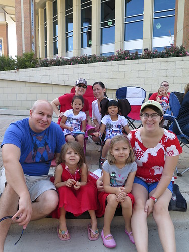 With friends at the Arlington 4th parade. With friends at the Arlington 4th parade.