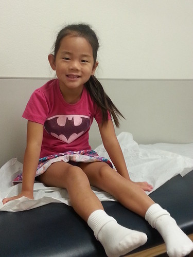 Amelie at her check up.