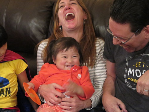 Dani making everyone laugh. Dani making everyone laugh.