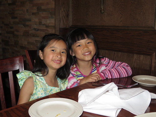 Rieley and Nadia at dinner